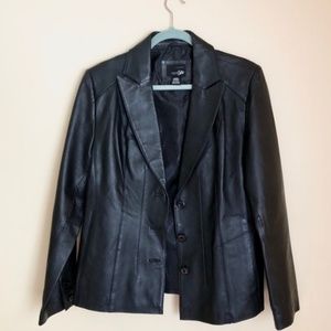 East 5th Black Genuine Leather Jacket